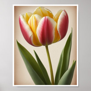 Poster Beautiful Tulip Flower Wall Art Wall Decor