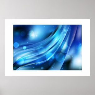 Poster-Blue Abstract Poster