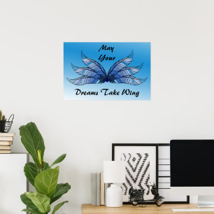 Poster - Blue Dreams Take Wing