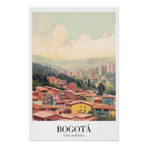 Poster Bogota Colombia Vintage