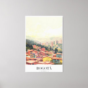 Poster Bogota Colombia Vintage Canvas Print