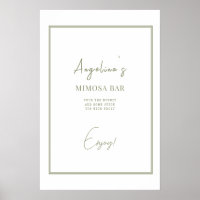 Poster Bridal Shower in an elegant style.