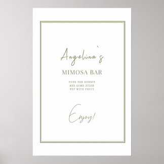 Poster Bridal Shower in an elegant style.