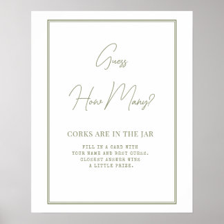 Poster Bridal Shower in an elegant style.