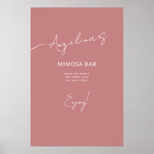 Poster Bridal Shower in an elegant style.
