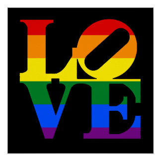 Poster Brilhante Love LGBT