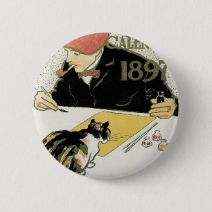 Poster Calendar 1897 6 Cm Round Badge