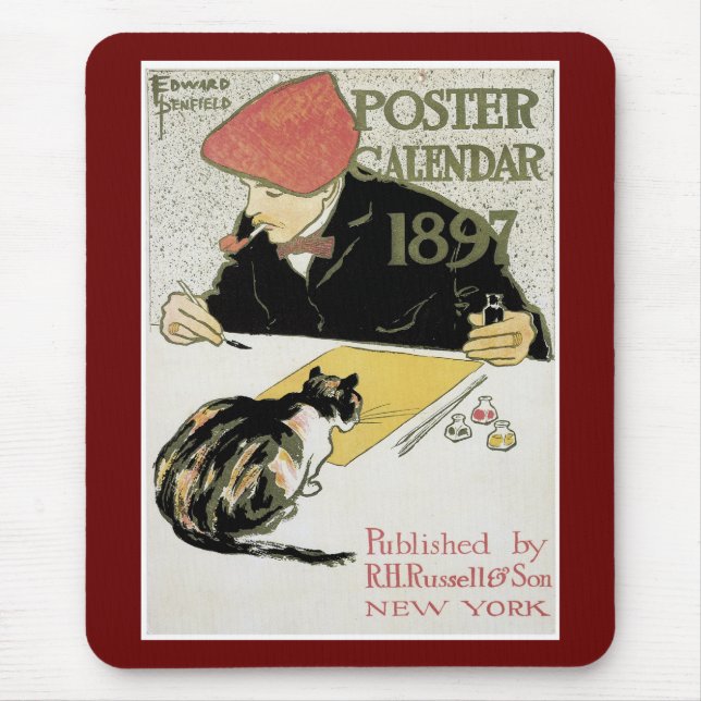 Poster Calendar 1897 Mouse Pad (Front)