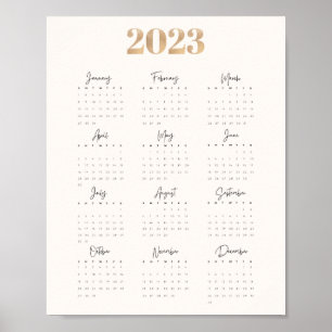 Poster Calendar 2023