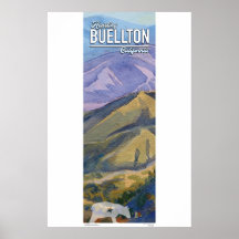 Poster - California Mountains 