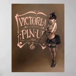 POSTER/CANVAS PRINT · victorian pinup