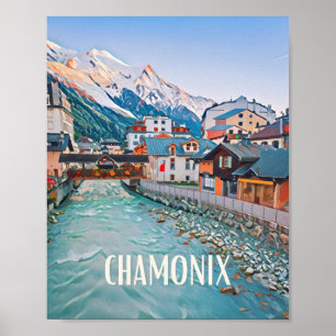 Poster Chamonix Ski Resort