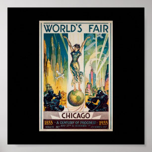 Poster-Chicago World's Fair-Century of Progress 3 Poster