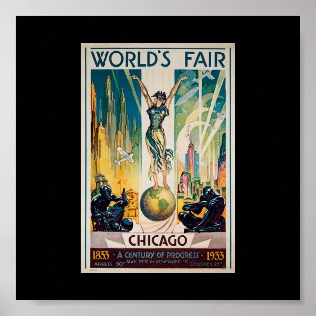 Poster-Chicago World's Fair-Century of Progress 3 Poster (Front)
