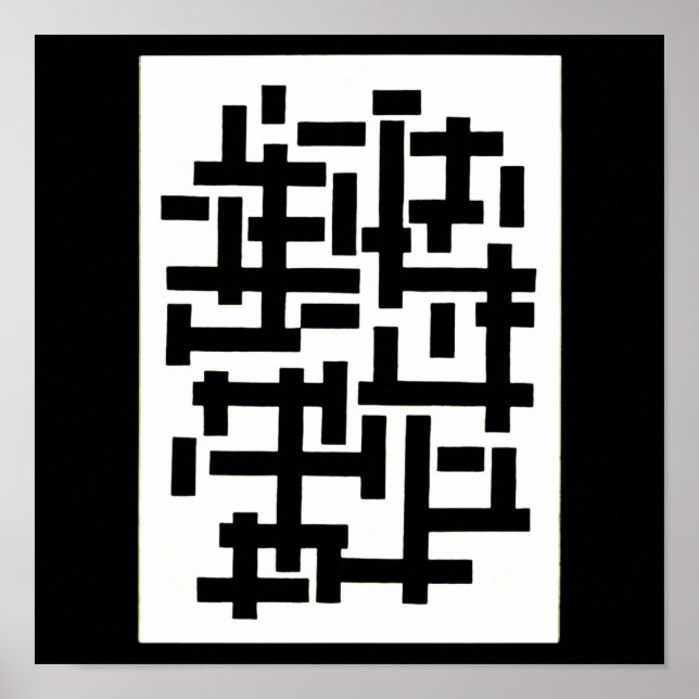 Poster-Classic Vintage-Theo Van Doesburg 12 Poster (Front)