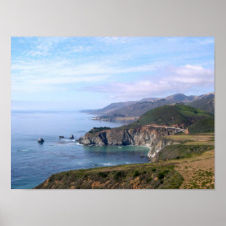 Poster - Coastline near Big Sur