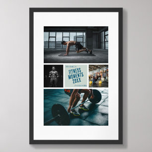 Poster Create your own fitness photo print