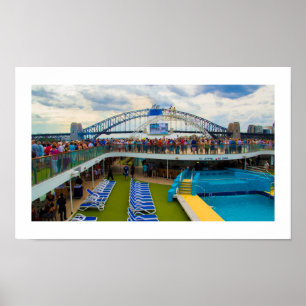 Poster   Cruise Ship Sydney Harbour Bridge