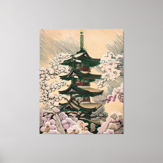 Póster Cuadro Hokan Ji Japón Canvas Print