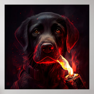Poster Dog rouge