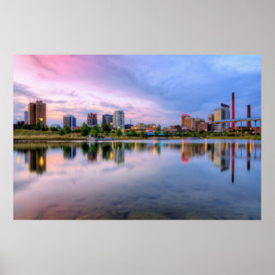 Poster - Dusk Cityscape Reflection