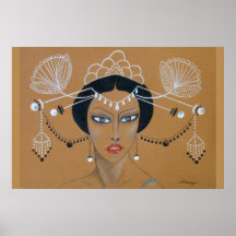 Poster "Eastern Elegance" Orig. Asian/Art Deco