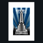 Poster - Empire State Building Art Deco<br><div class="desc">Empire State Building Art Deco Claudia P. Ortiz 14.02.2012 poster.</div>