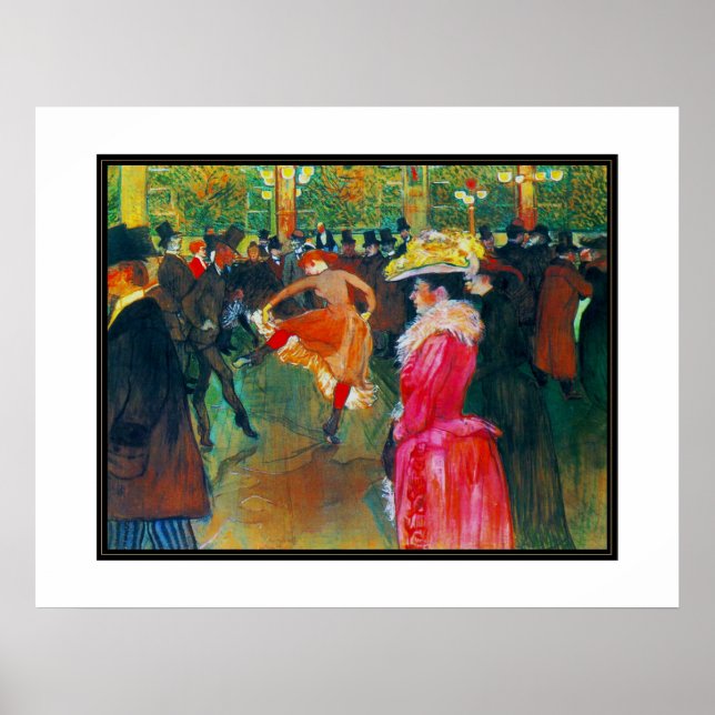 Poster Famous Artists Henri de Toulouse Lautrec (Front)