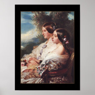 Poster Famous Vintage Art 1852 Queen Victoria