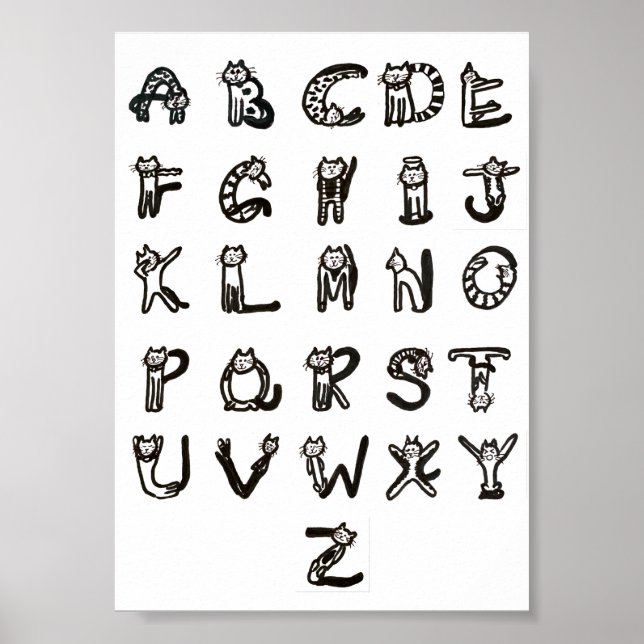 Poster - Feline Alphabet (Front)
