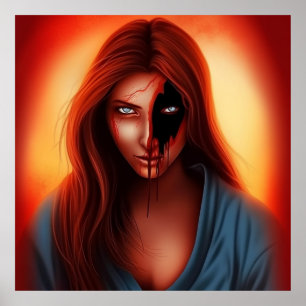 Poster Fille Super-Héros