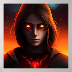 Poster Fille Super-Héros