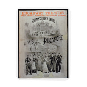 Poster for 'HMS Pinafore', performed by Gorman's C Magnet