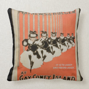 Poster for 'Mathews & Bulger' at Gay Coney Island Cushion