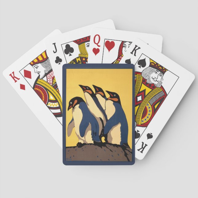 Poster For Subway Transportation To The London Zoo Playing Cards (Back)