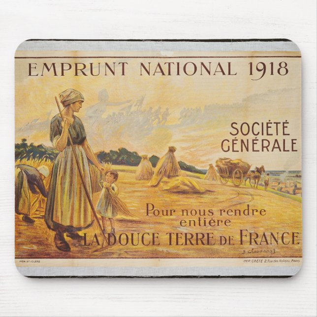 Poster for the Loan for National Defence Mouse Pad (Front)