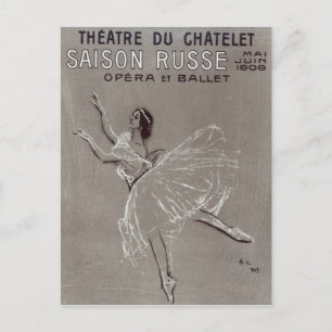 Poster for the 'Saison Russe' Postcard
