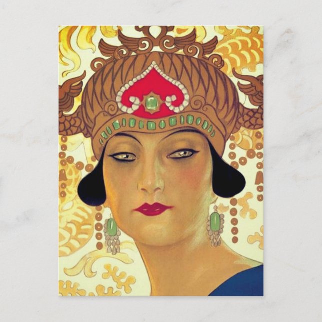 Poster for Turandot (detail) - Giacomo Puccini Postcard (Front)