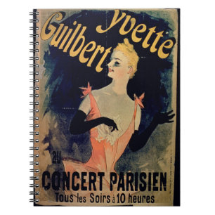 Poster for 'Yvette Guilbert Parisian Concert' (col Notebook