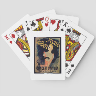 Poster for 'Yvette Guilbert Parisian Concert' (col Playing Cards