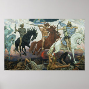 Poster Four Horsemen of Apocalypse Viktor Vasnetso
