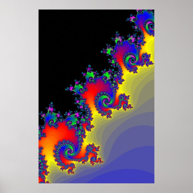 Poster: Fractal Spirals Poster (Front)