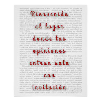 Póster Frase Sarcástica con Tipografía Moderna  Poster