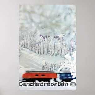 Poster German Railways -Germany by Train- Deutsche