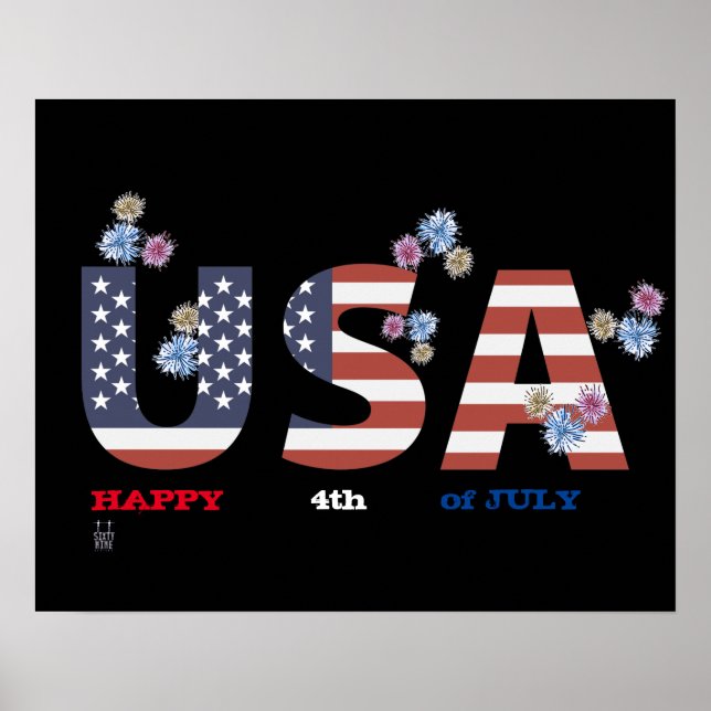 poster  "HAPPY 4th OF JULY" (Front)