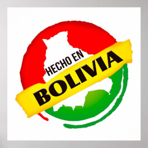 Poster Hecho en Bolivia