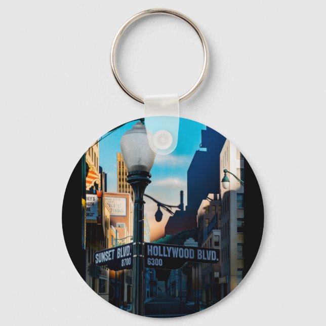 Poster Hollywood Blvd. Key Ring (Front)