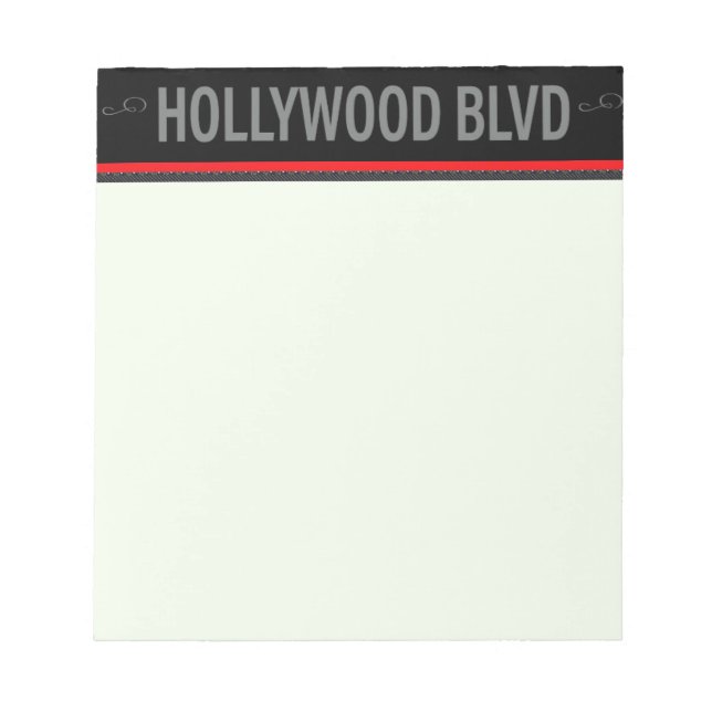 Poster Hollywood Blvd. Notepad (Front)