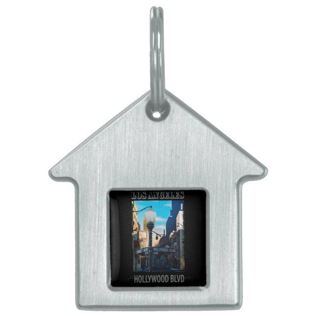 Poster Hollywood Blvd. Pet ID Tag (Front)