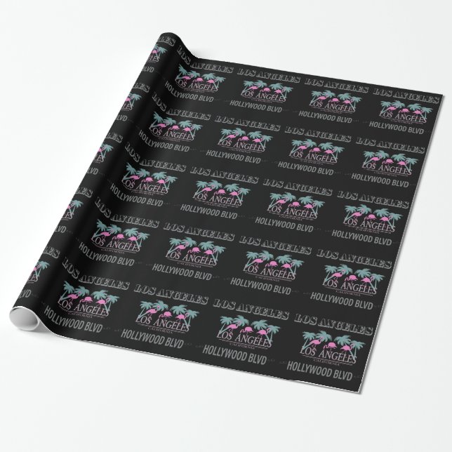 Poster Hollywood Blvd. Wrapping Paper (Unrolled)